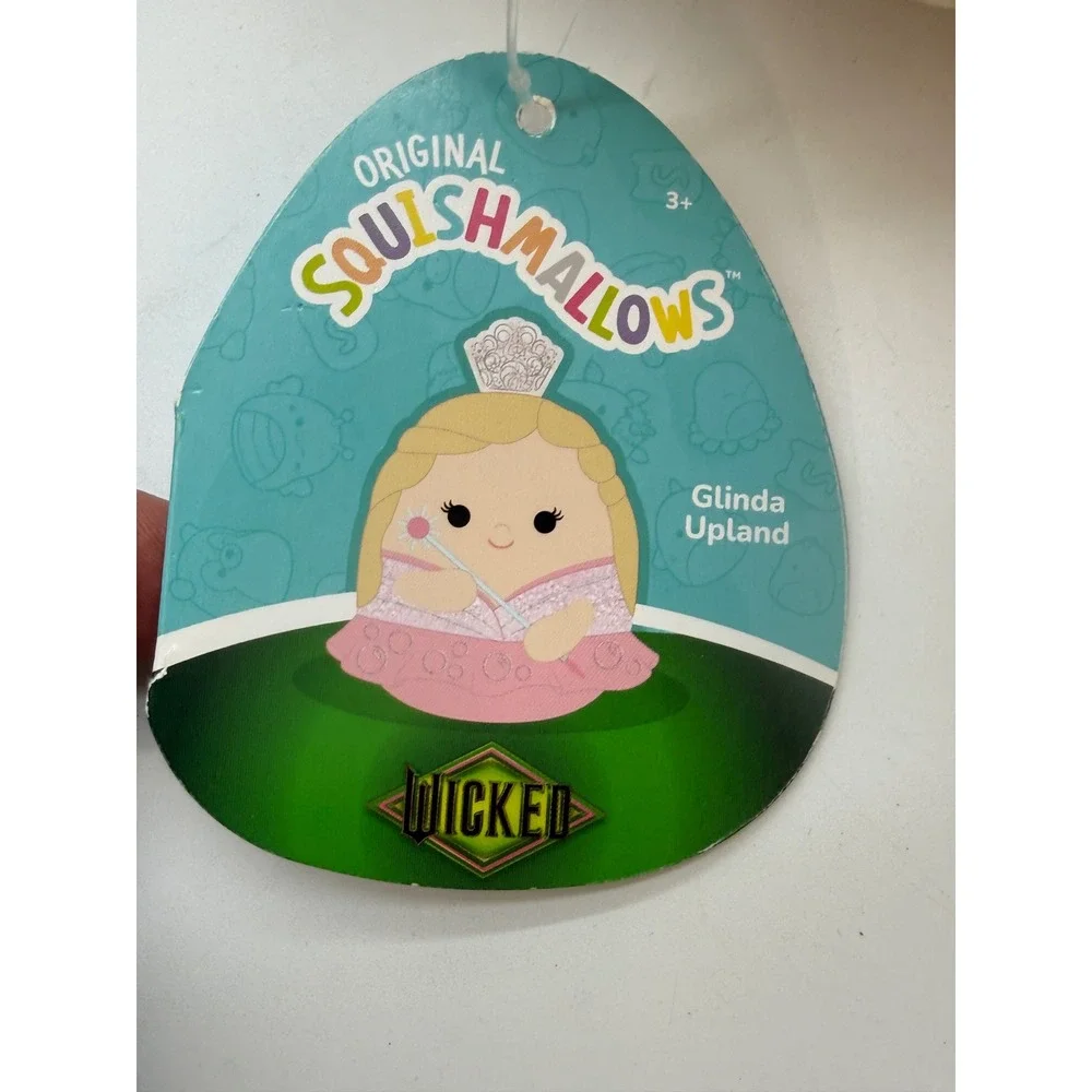 Squishmallows Wicked Movie Glinda Upland Plush Pink 10 inch NWT collectible